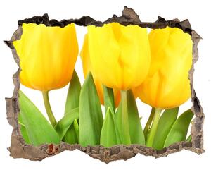Samolepící díra na stěnu Žlté tulipány nd-k-50296445