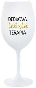 Biely pohár na víno 350 ml - DEDKOVA TEKUTÁ TERAPIA