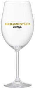 Priehľadný pohár na víno 350 ml - DEFRAGMENTÁCIA MOZGU