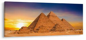 Obraz - Egyptské pyramídy (120x50 cm)