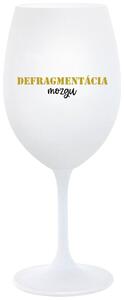 Biely pohár na víno 350 ml - DEFRAGMENTÁCIA MOZGU
