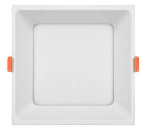 Vstavané LED 12W hranaté svietidlo biele, IP44 (LED-IN01S-UGR/CCT/12W)