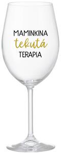 Priehľadný pohár na víno 350 ml - MAMINKINA TEKUTÁ TERAPIA