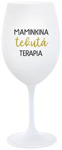 Biely pohár na víno 350 ml - MAMINKINA TEKUTÁ TERAPIA