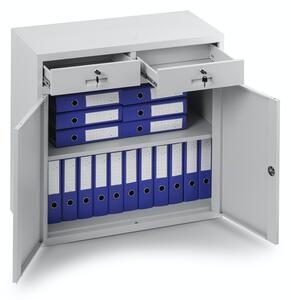 Kovová kancelárska skriňa so zásuvkami model LENA šedá JAN NOWAK 3S-9GGH-QXJH