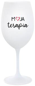 Biely pohár na víno 350 ml - MOJA TERAPIA