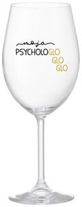 Priehľadný pohár na víno 350 ml - MOJA PSYCHOLOGLOGLOGLO