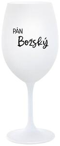 Biely pohár na víno 350 ml - PÁN BOŽSKÝ
