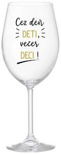 Priehľadný pohár na víno 350 ml - CEZ DEŇ DETI, VEČER DECI!