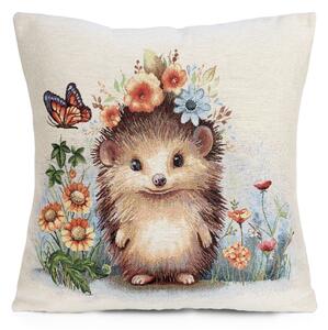 GOBELÍNOVÁ DEKORAČNÁ OBLIEČKA NA VANKÚŠ QUIFF 45X45 CM VZOROVANÁ