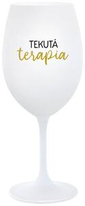 Biely pohár na víno 350 ml - TEKUTÁ TERAPIA