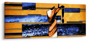Obraz abstraktné maľby (120x50 cm)