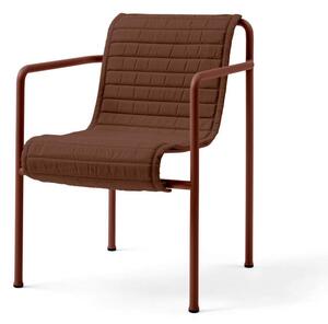 HAY Textilný podsedák Palissade Dining Armchair Quilted Cushion, iron red