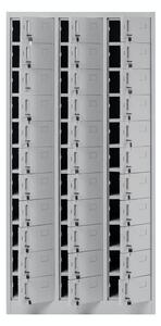 Kovová šatňová skriňa model OLIVER šedá JAN NOWAK, 33 boxov 2C-MBC8-ZHFU
