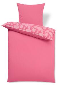Prémiová bavlnená posteľná bielizeň, ružová, štandardná veľkosť