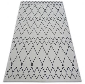 Koberec SENSE Micro 81249 Cik Cak ETNO biely/nebeský