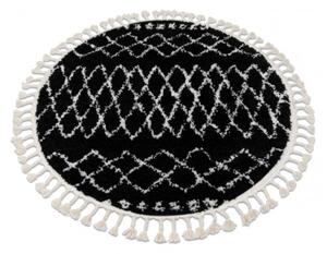 Koberec BERBER ETHNIC G3802 kruh čierny / biely Fredzle berber marokánsky
