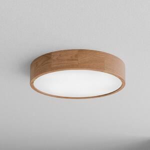 Stropné svietidlo Cleo DR475, IP54, Ø 47,5 cm, dubové drevo, E27, Svetlé drevo, Kúpeľňa, Drevo, Závesné svietidlo