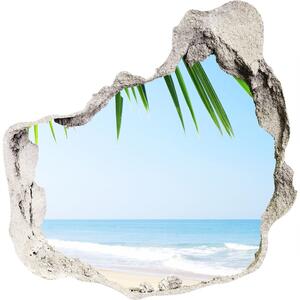 Díra 3D ve zdi nálepka Tropické pláže nd-p-5838209