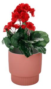 KONDELA Hlinené kvetináče, set 2 ks, ružová, ABRIO