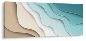Abstraktný obraz morského pobrežia (120x50 cm)