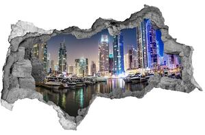 Fototapeta diera na stenu 3D Dubaj v noci nd-b-56151340