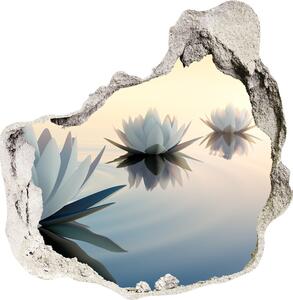 Samolepiaca diera nálepka betón Lotosové kvety
