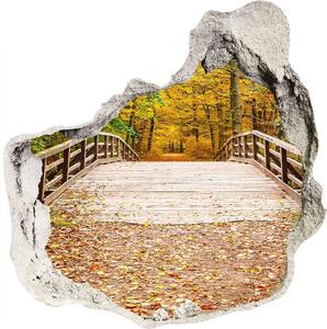 Samolepiaca nálepka Most v jesennom lese nd-p-55256739