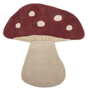 Vlnený koberec Mushroom 90x85 cm