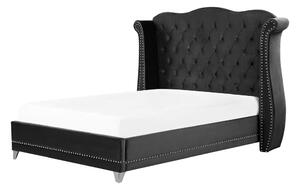 Manželská posteľ 140 cm Aidan (čierna) (s roštom). Vlastná spoľahlivá doprava až k Vám domov. 1077844