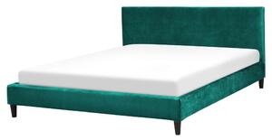 Manželská posteľ 160 cm FUTTI (s roštom) (zelená). Vlastná spoľahlivá doprava až k Vám domov. 1007264