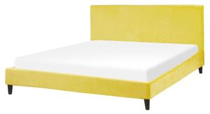 Manželská posteľ 160 cm FUTTI (s roštom) (žltá). Vlastná spoľahlivá doprava až k Vám domov. 1022924