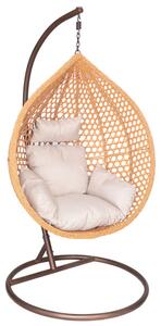 Závesné kreslo RELAX naturálne / béžové / hnedé FAT4804