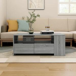Konferenčný stolík sivý dub sonoma 102x55x42cm kompozitné drevo
