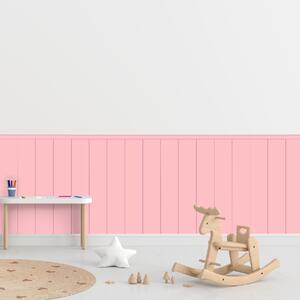 PIPPER. Textilná samolepiaca tapeta - Obdĺžnik - Cukríkovo ružová farba Farba: Bledá, Veľkosť: 80 cm