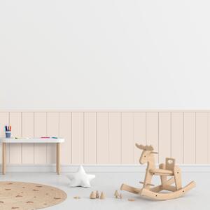 PIPPER. Textilná samolepiaca tapeta - Obdĺžnik - Hnedá farba Farba: Bledá, Veľkosť: 60 cm