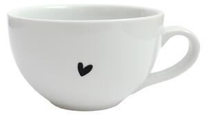 Porcelánový hrnček Čierne srdce 300 ml