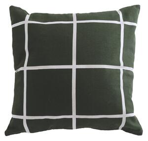 Bavlnená obliečka na vankúš Green Checkered 48 x 48 cm