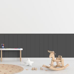 PIPPER. Textilná samolepiaca tapeta - Obdĺžnik - Šedá farba Farba: Tmavá, Veľkosť: 80 cm