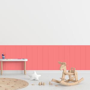 PIPPER. Textilná samolepiaca tapeta - Obdĺžnik - Ružová farba Farba: Tmavá, Veľkosť: 60 cm