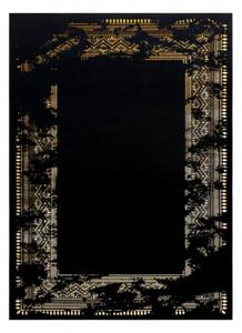 Koberec GLOSS 408C 86 Glamour - čierny, zlatý