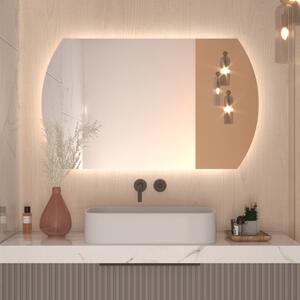 Atypické zrkadlo do kúpeľne s LED osvetlením A4