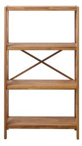 Regál z dubového dreva v prírodnej farbe 70x124 cm X-Shelf – Unique Furniture