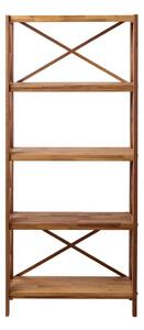 Regál z dubového dreva v prírodnej farbe 70x161 cm X-Shelf – Unique Furniture