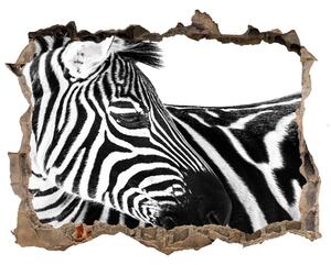 Díra 3D fototapeta nálepka Zebra v snehu nd-k-121577688