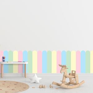 PIPPER. Textilná samolepiaca tapeta - Oblúk - Pastelová farba Veľkosť: 60 cm