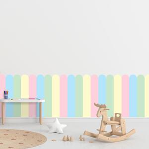 PIPPER. Textilná samolepiaca tapeta - Oblúk - Pastelová farba Veľkosť: 80 cm