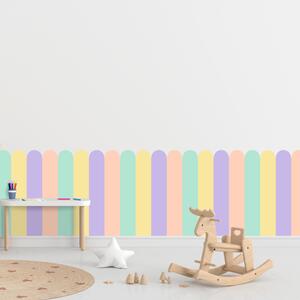 PIPPER. Textilná samolepiaca tapeta - Oblúk - Pastelová farba 2 Veľkosť: 80 cm