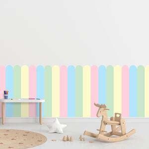PIPPER. Textilná samolepiaca tapeta - Oblúk - Pastelová farba Veľkosť: 100 cm
