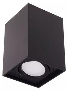 Čierne prisadené výklopné svietidlo hranaté GU10 – LED lustre a svietidlá > LED stropné svietidlá